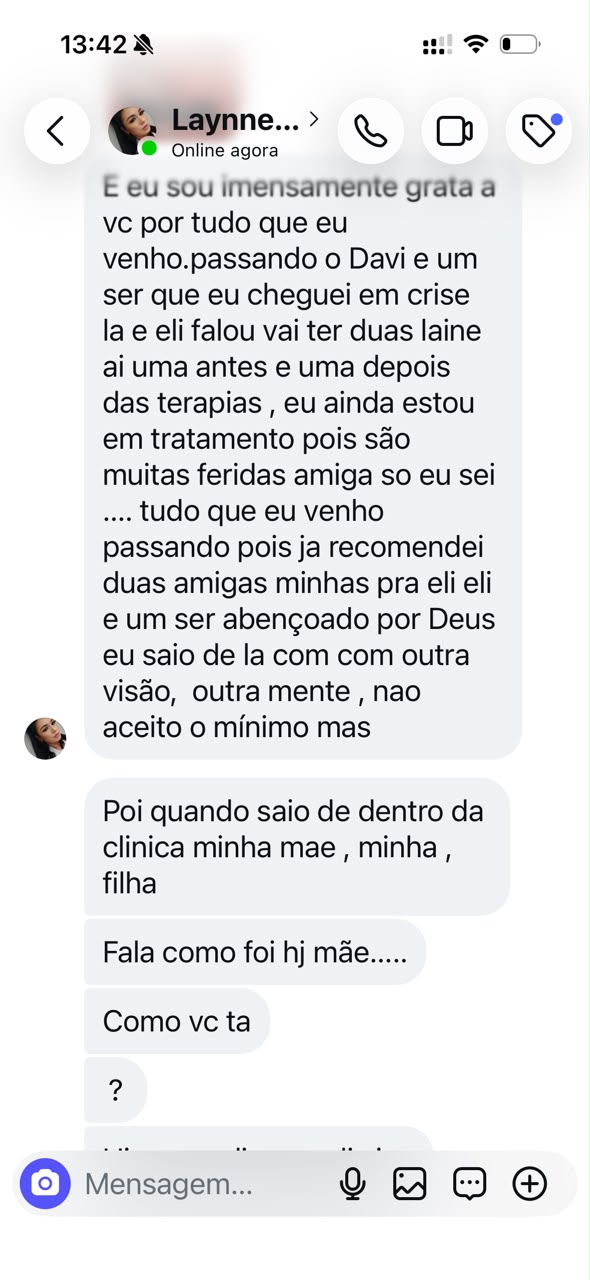 Depoimento de Laynne